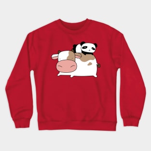 Cow and Little Panda Crewneck Sweatshirt